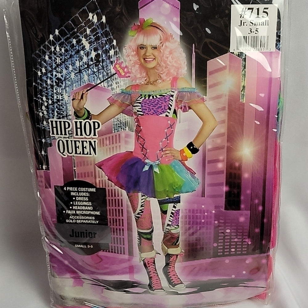 Dreamgirl Retro 80s Halloween Costume S - Picture 9 of 10